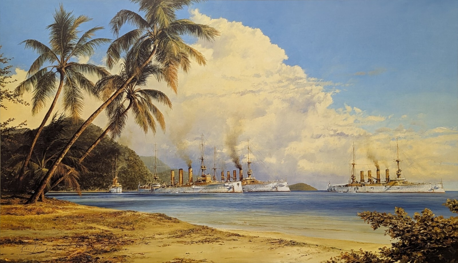 Peaceful Anchorage by Robert Taylor, maritime art print