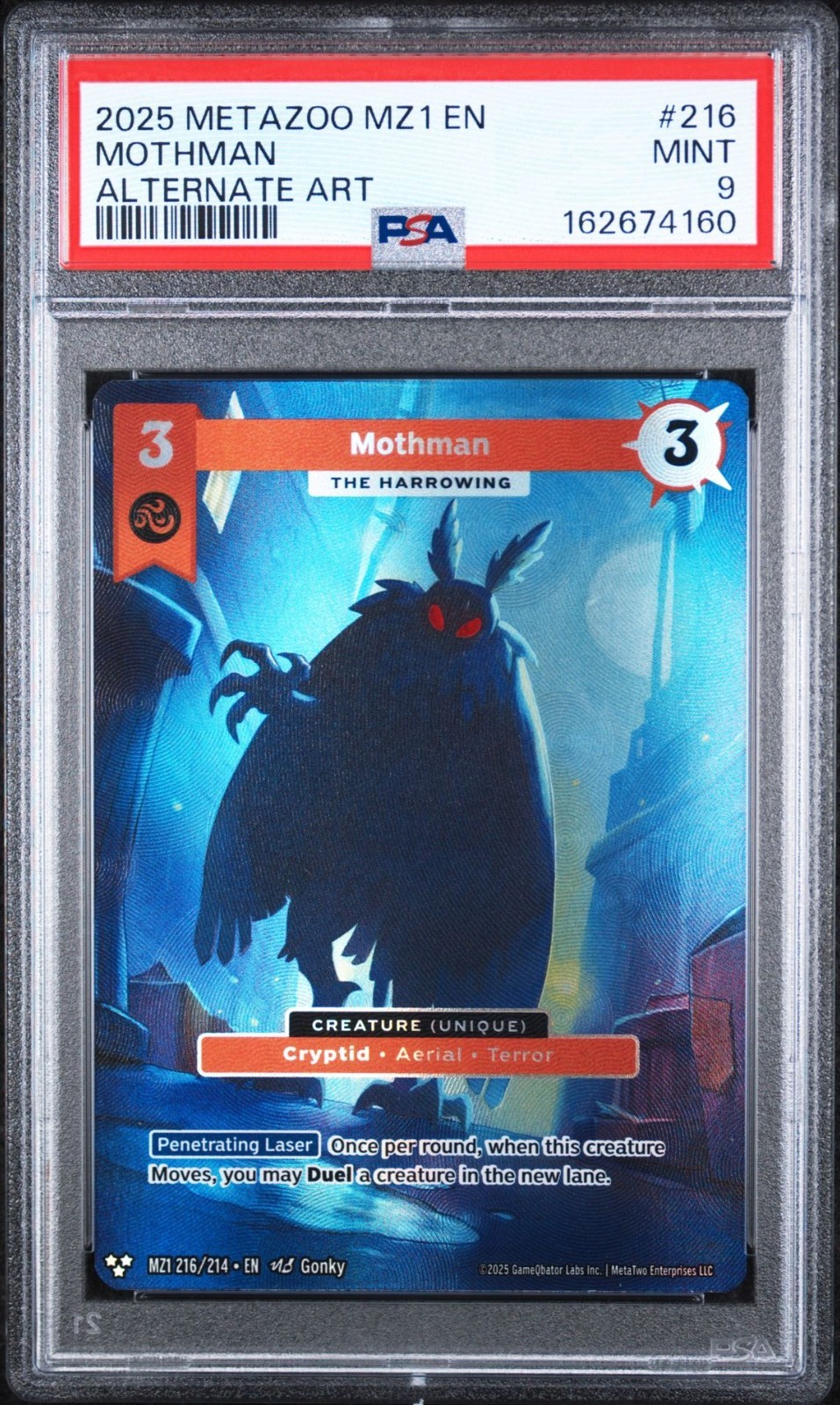 Metazoo - PSA 9 Mint - Mothman The Harrowing (Alt Art) - Base Set