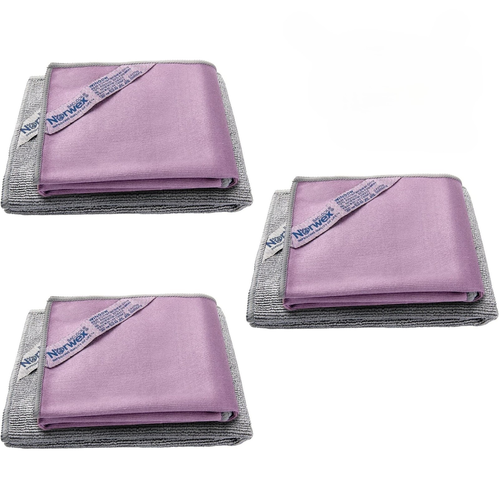 3 PACK (6Pcs) Norwex Basic Package, EnviroCloth + Window Cloth. (COLORS VARY)