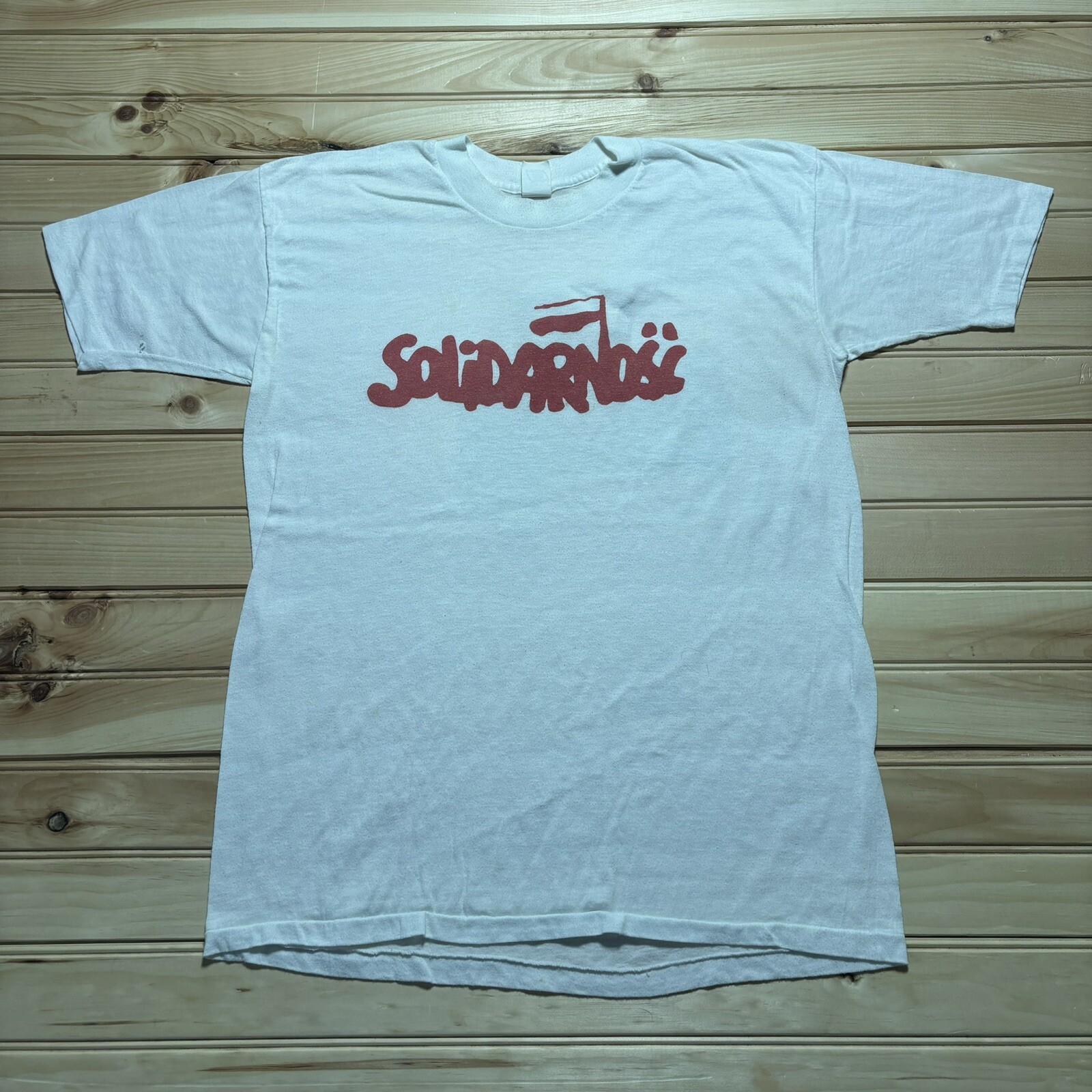 Vintage Solidarnosc Polish Trade Union Solidarity Movement Shirt New All Size