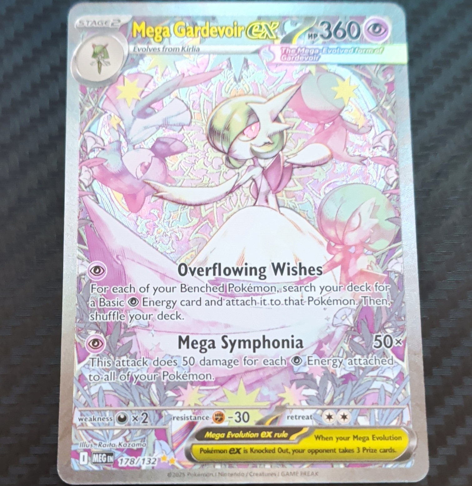 Pokemon TCG Mega Gardevoir EX Me01: Mega Evolution 178/132 Holo ENG HP360
