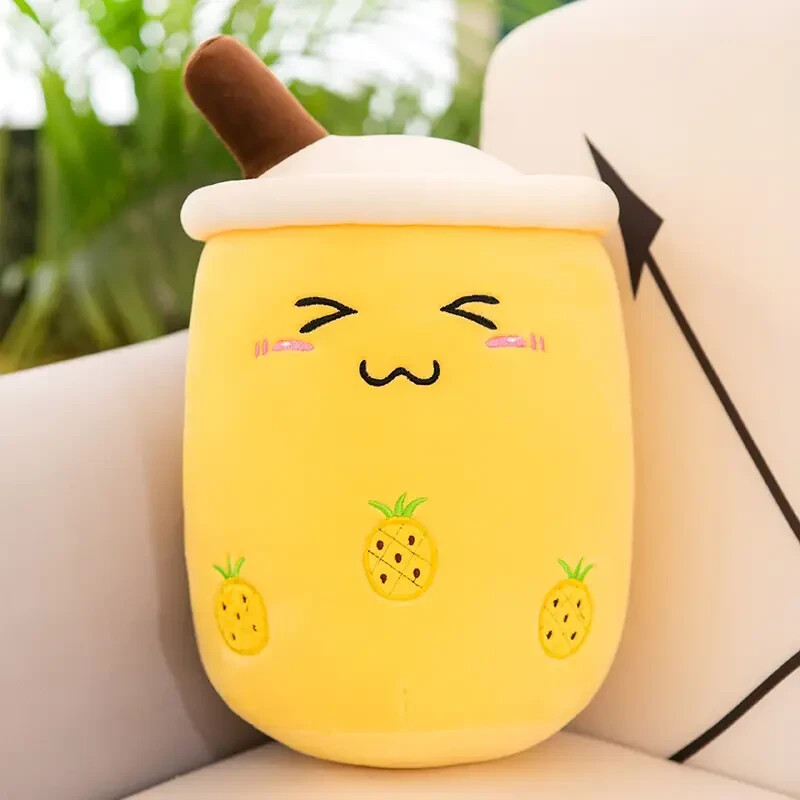 NEW Milk Bubble Tea Boba Cup Soft Stuffed Plush Pillow Kawaii 9.8in US Seller NEW Milk Bubble Tea Boba Cup Soft Stuffed Plush Pillow Kawaii 9.8in US Seller