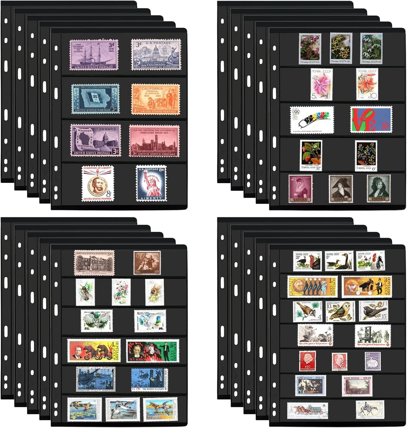 Stamp Album Pages, Stamp Storage Holder, Stamp Collecting Display Suppliers 9-Ho Stamp Album Pages, Stamp Storage Holder, Stamp Collecting Display Suppliers 9-Ho
