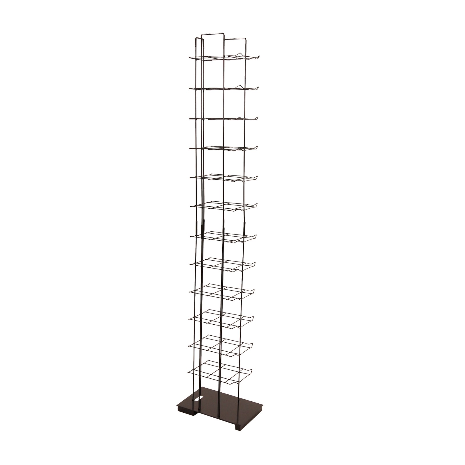 SSWBasics Black Floor Standing Ball Cap Rack and Hat Display Rack