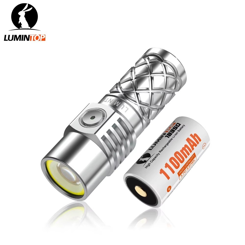 Lumintop W3 LEP Flashlight 18350 EDC Spot Flood Red Light USB-C 700m