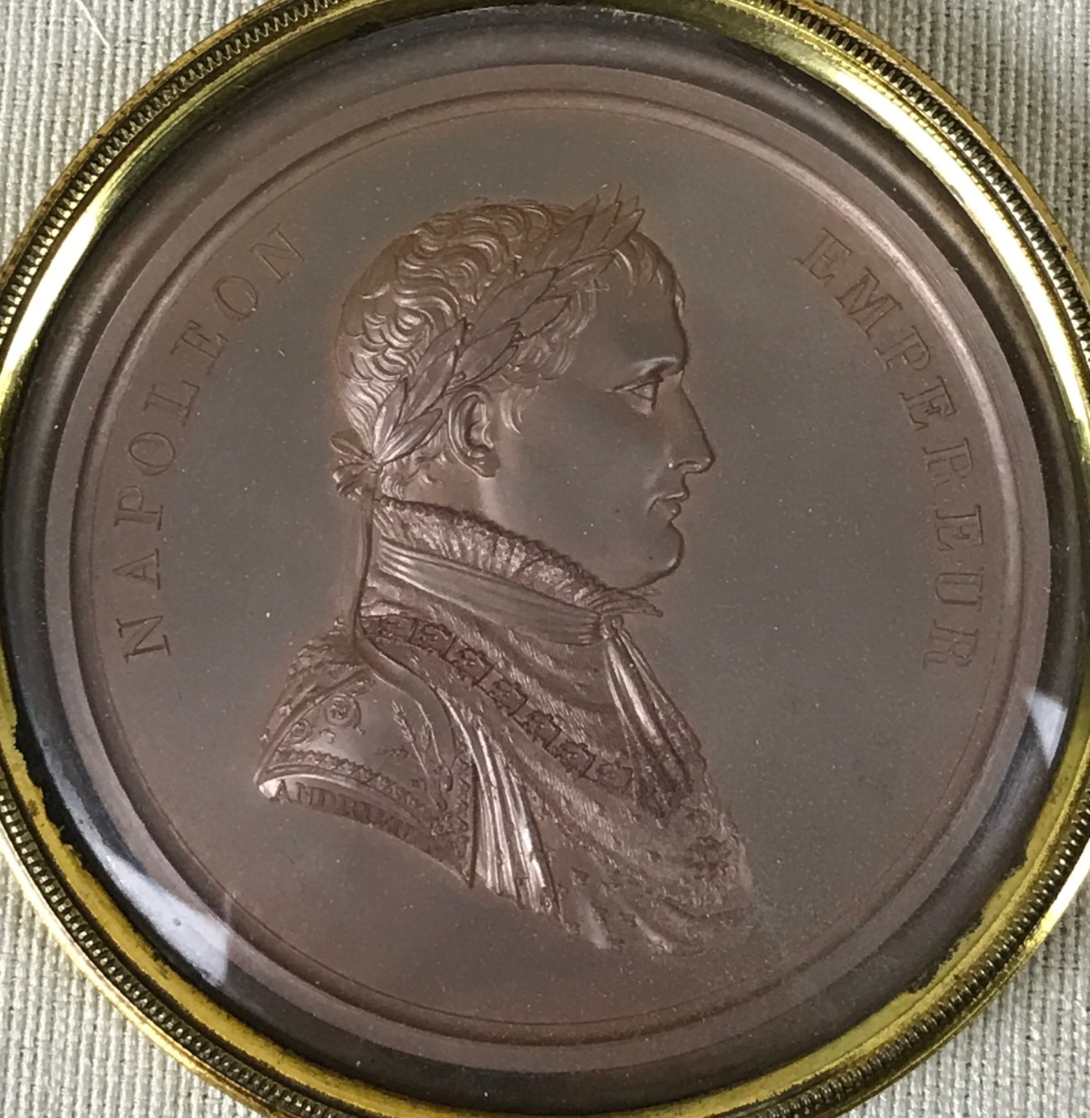 19th Century Napoleon Bonaparte Medal/Medallion BERTRAND ANDRIEU, Abt 3\