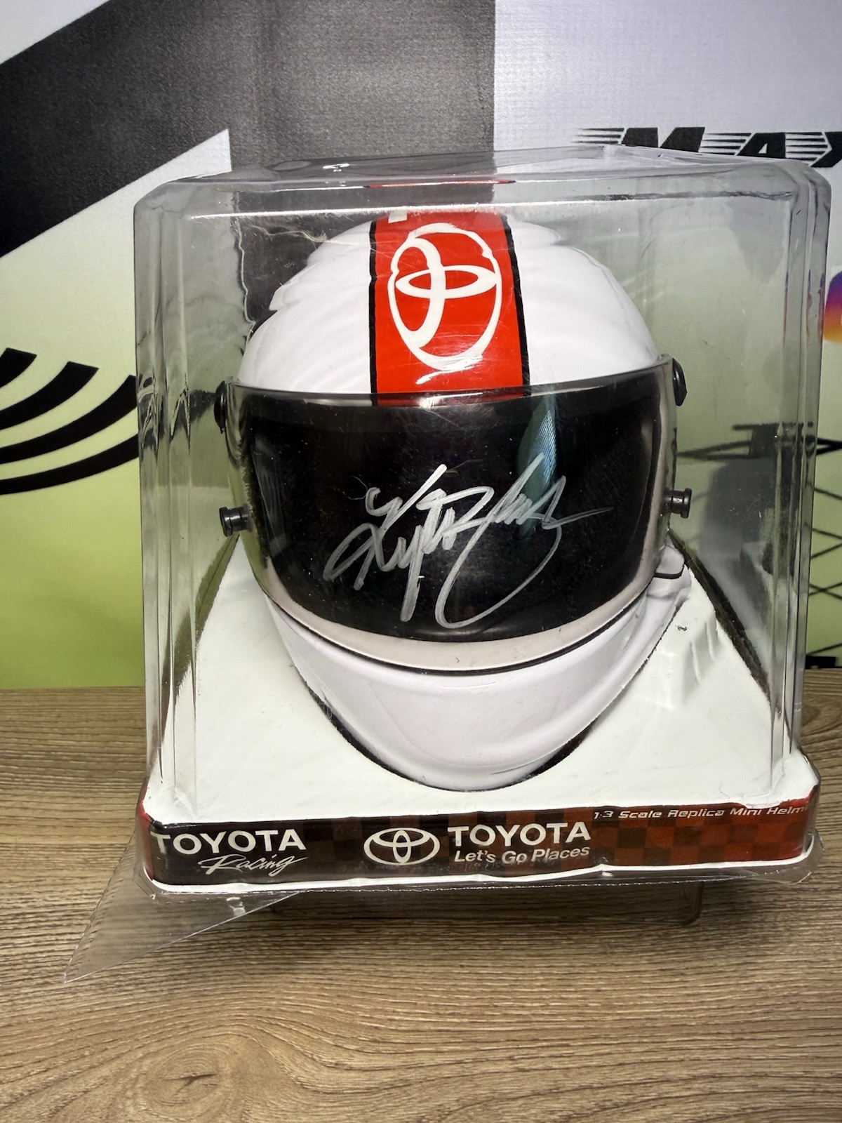 Kyle Busch Signed Mini Helmet RARE Toyota TRD Edition CLEAN