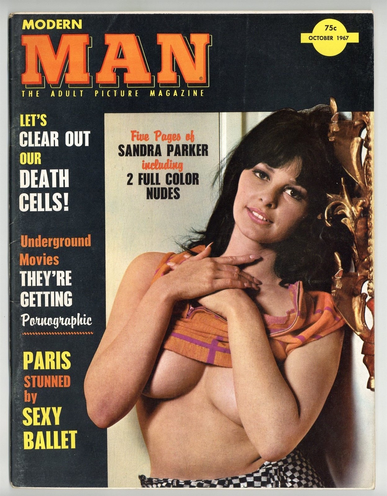 Modern Man 1967 Andre De Dienes, Sandra Parker 68pgs Pinup Magazine M40327