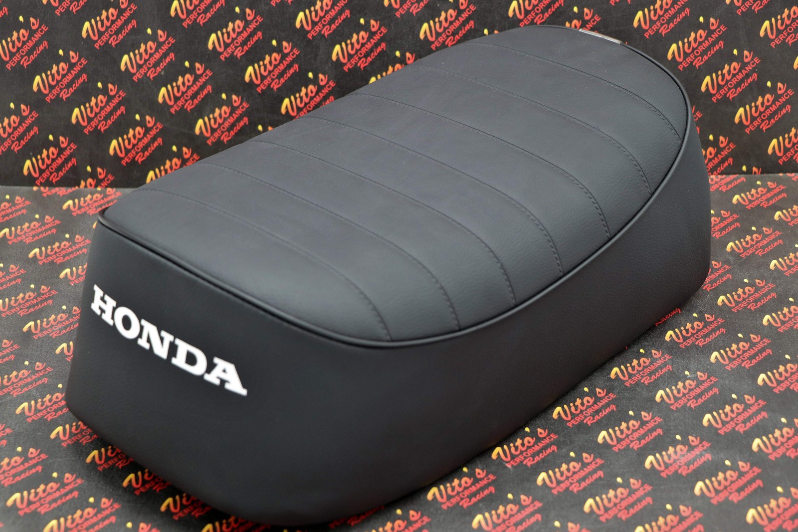 NEW Honda ATC70 seat complete - fits 1978-1985 ATC 70 BLACK PLEAT