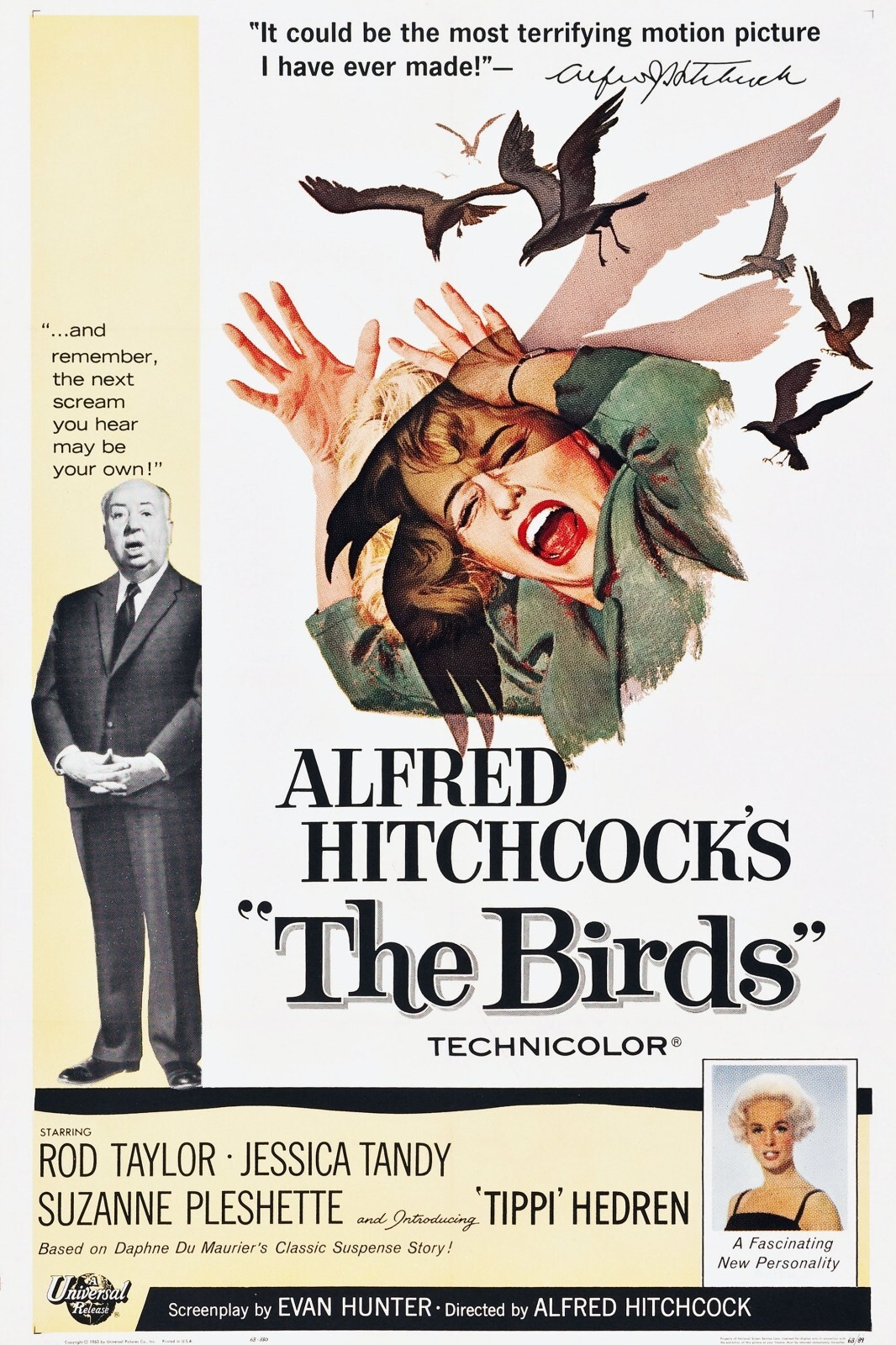 1963 The Birds Movie Poster 11X17 Alfred Hitchcock Tippi Hedren Melanie š¦šæ 1963 The Birds Movie Poster 11X17 Alfred Hitchcock Tippi Hedren Melanie š¦šæ