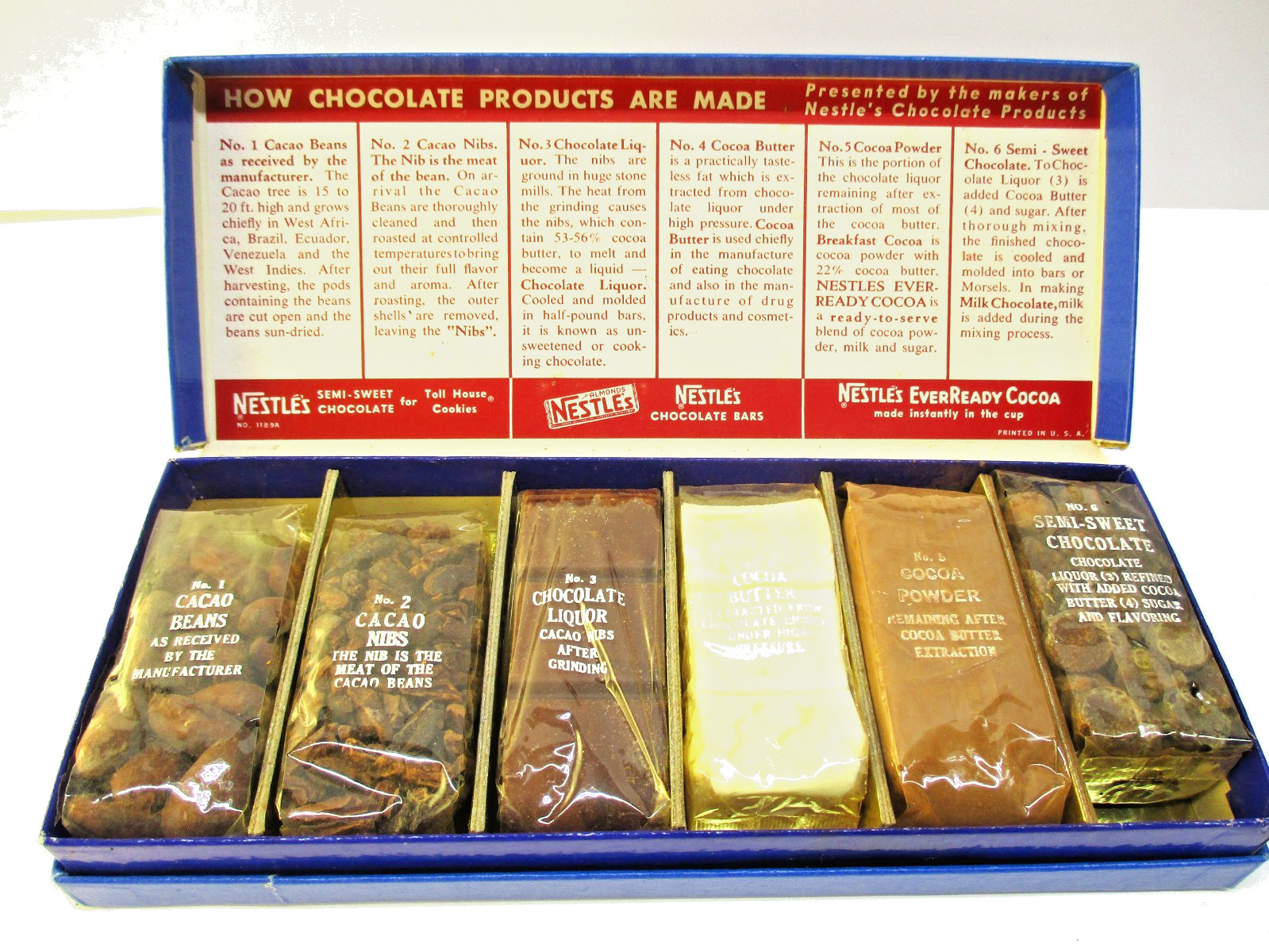 RAREST Nestle\'s 1965 Test Kitchen Package. Complete.