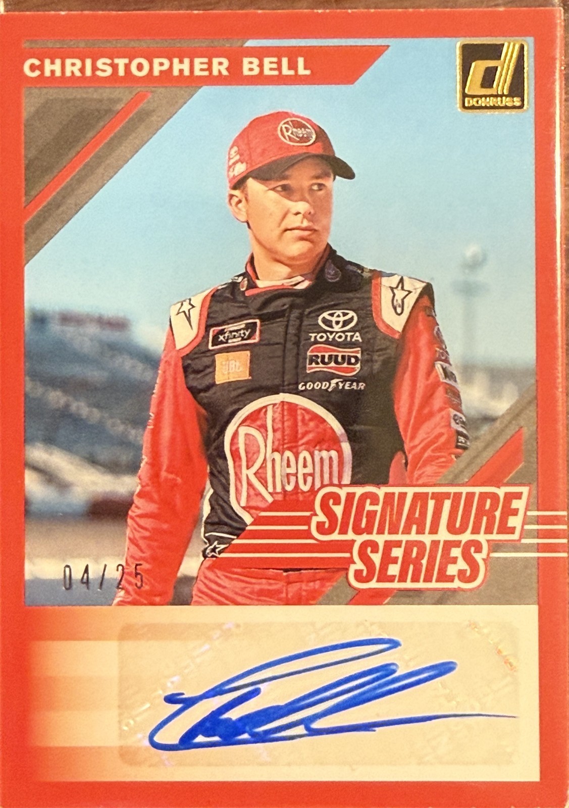 🔥2020 Donruss Signature Christopher Bell Autograph 4/25 NASCAR SS-CB RARE 