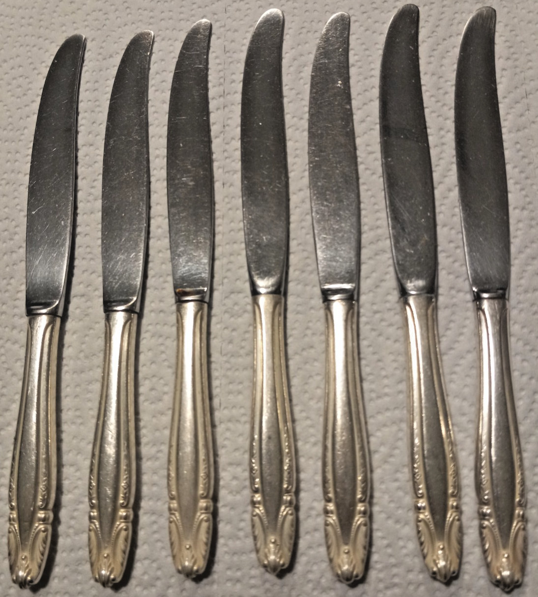 7 Wallace STRADIVARI Sterling Silver Handle Dinner Knives 9-1/8\