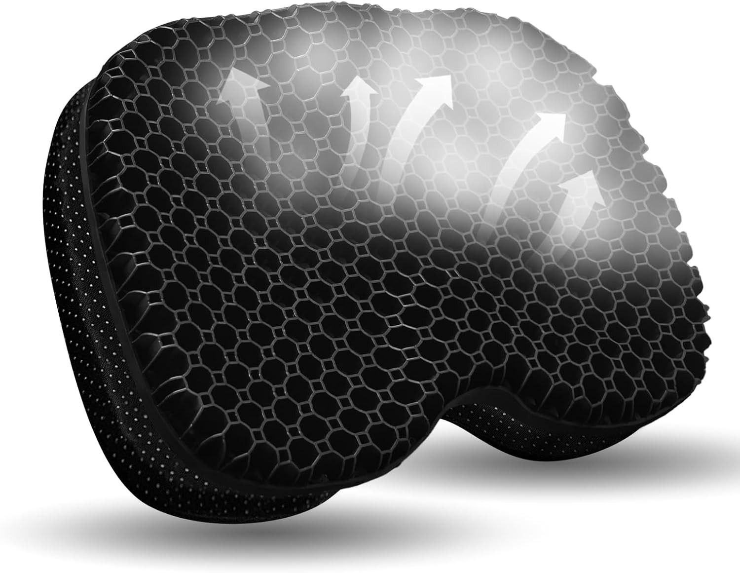 NEW-Vi Anti-Slip Kayak Seat Cushion - Waterproof Thicken Gel Boat Black NEW-Vi Anti-Slip Kayak Seat Cushion - Waterproof Thicken Gel Boat Black
