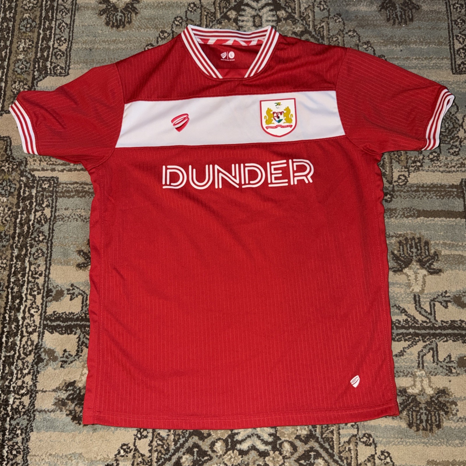 BRISTOL CITY ENGLAND 2018/2019 HOME FOOTBALL SHIRT JERSEY SPORT SIZE L NWOT