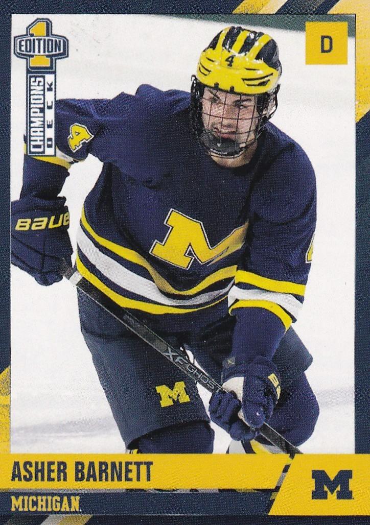 2025-26 Michigan Wolverines Hockey Champions Deck Pick A Card  Hage Horcoff