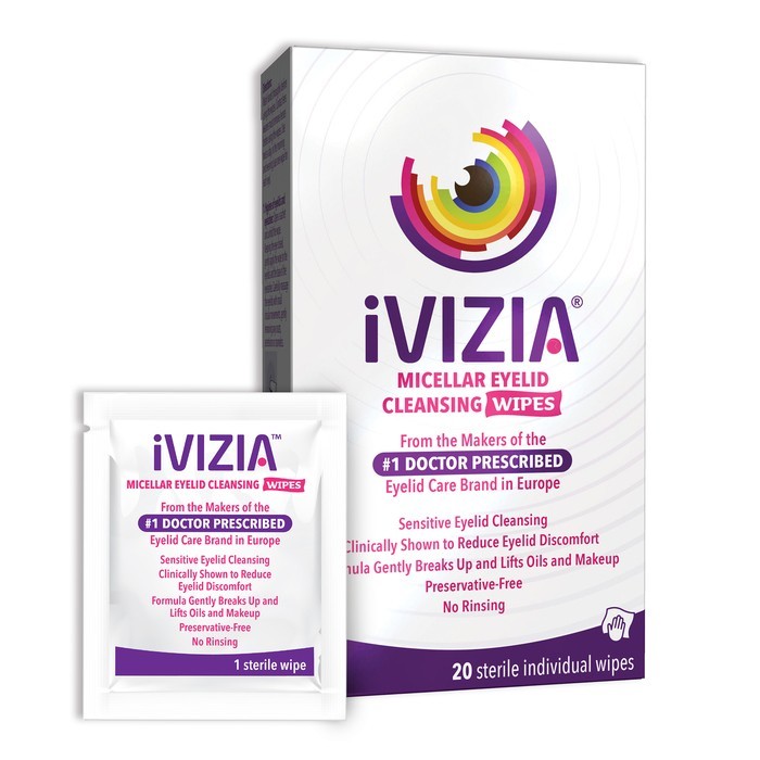 iVIZIA Micellar Eyelid Cleansing Wipes 20 EA