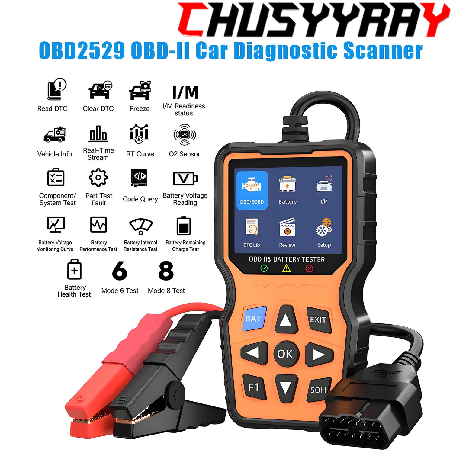 CHUSYYRAY Two-in-one OBDII Scanner Car Code Reader Fit For Honda Odyssey