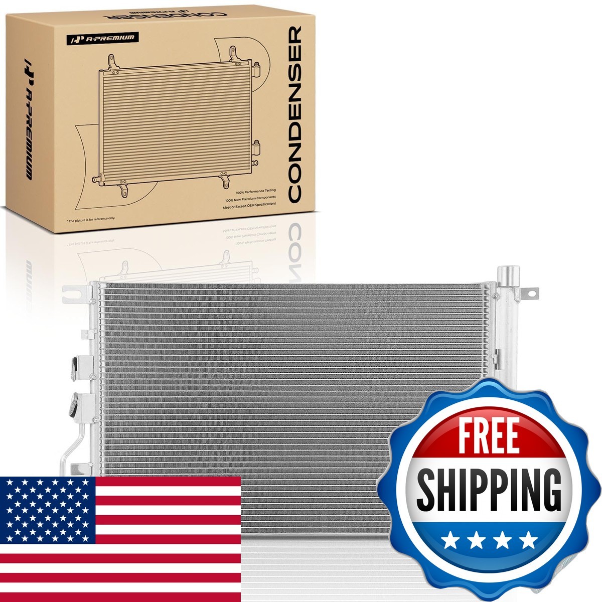 A-Premium Air Conditioning Condenser for Chevrolet & GMC