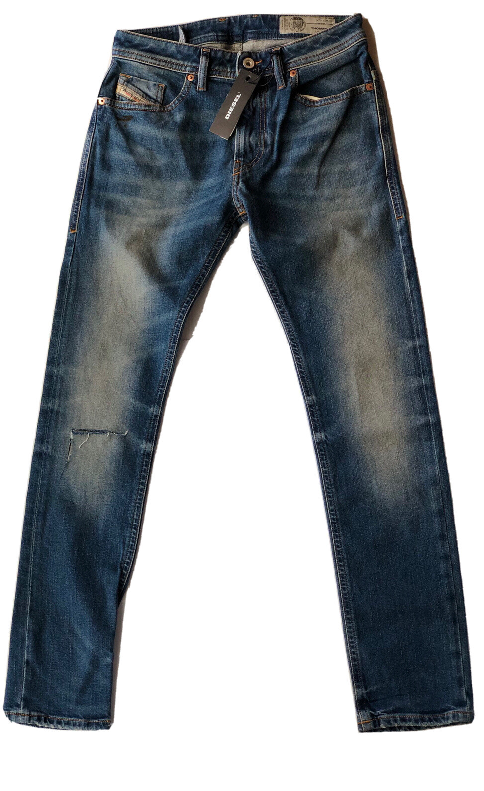Diesel Thommer Mens W28 L30 Slim Skinny Distressed Jeans NWT Italy Last one