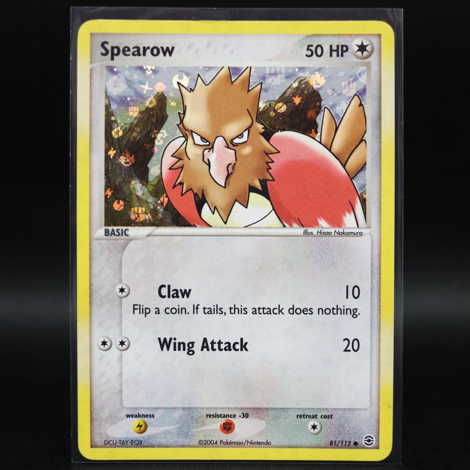Spearow 81/112 Reverse Holo FireRed & LeafGreen Pokemon Near Mint