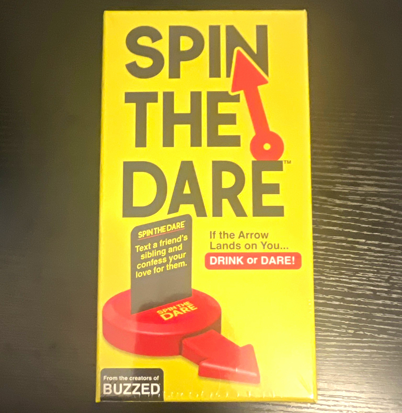 Buzzed Games Spin The Dare Party Game 100 Dare Cards + Spinner SD496 17+