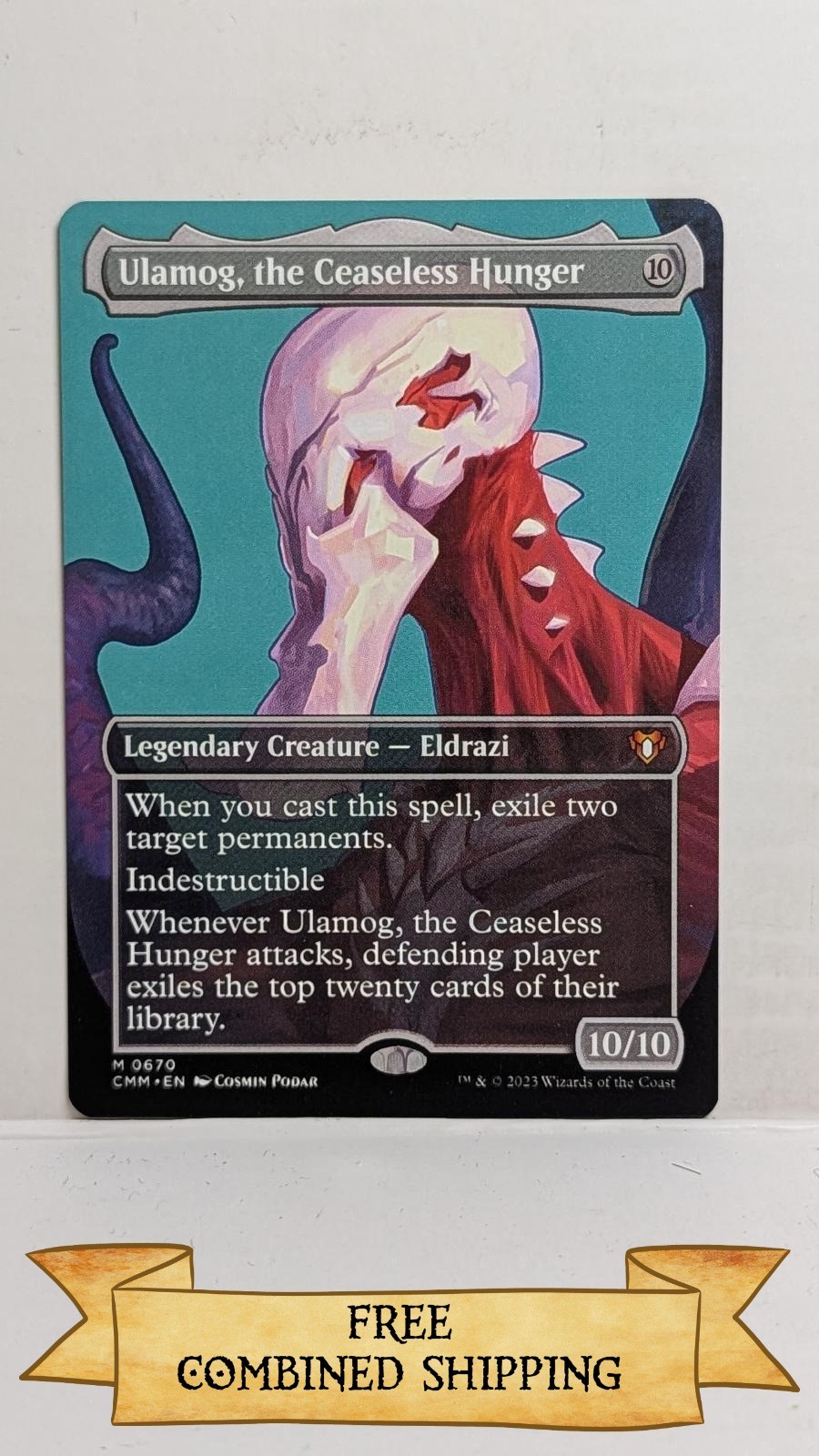 Ulamog, the Ceaseless Hunger (Borderless) Commander Masters ...sku: FC503 Ulamog, the Ceaseless Hunger (Borderless) Commander Masters ...sku: FC503