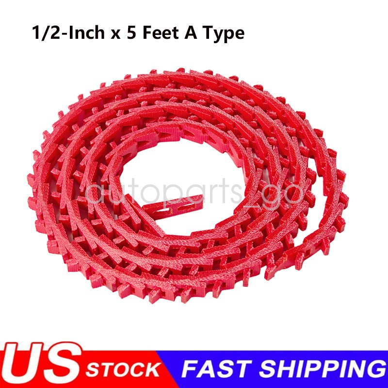 5FT Power Twist V Belt 1/2-Inch x 5 Feet A Type Adjustable Link Belt Replacement