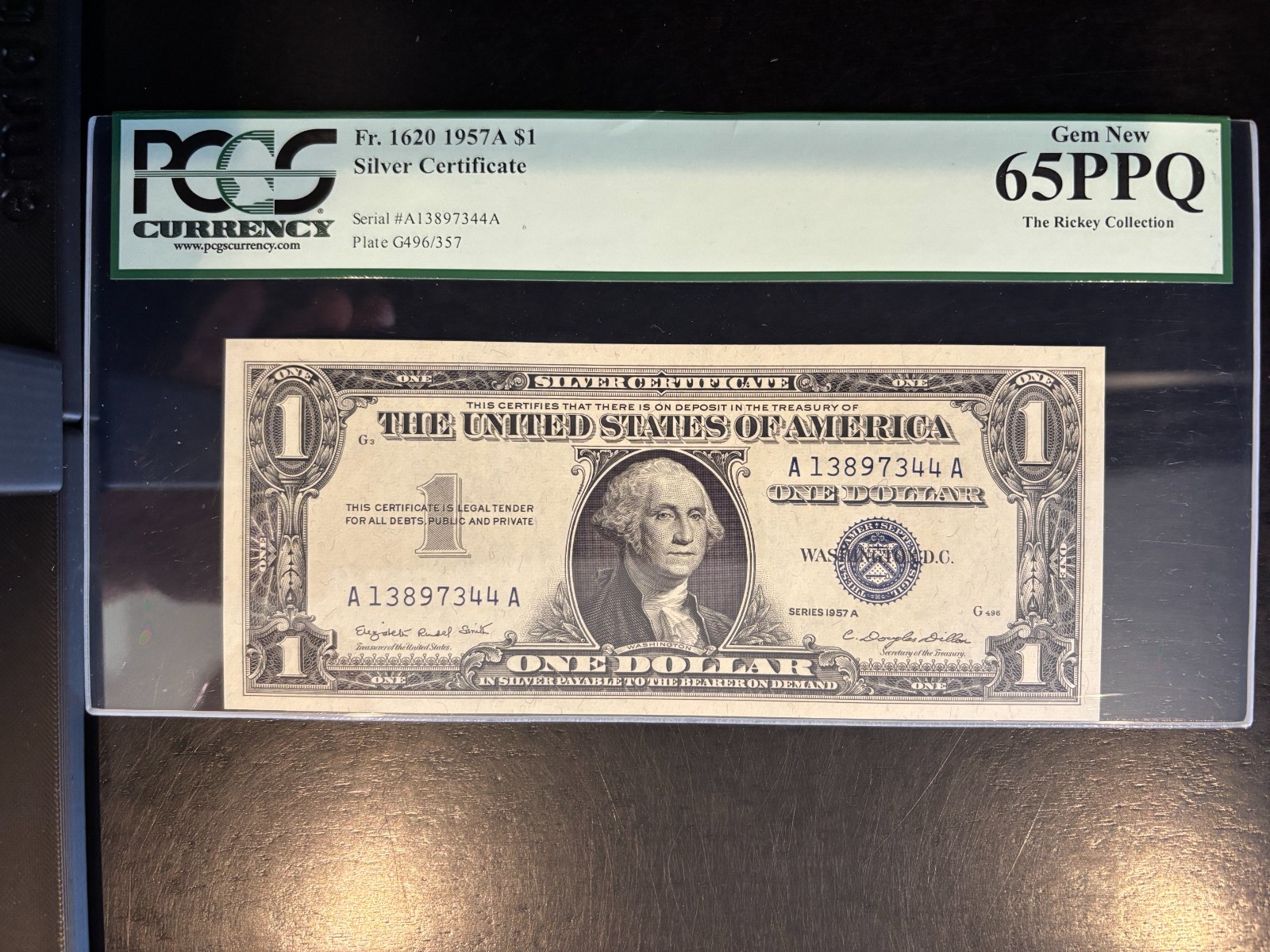 DBR $1 Bundle 1957-A Silver Fr. 1620 Various Blocks all grade PCGS 65 PPQ (T41)