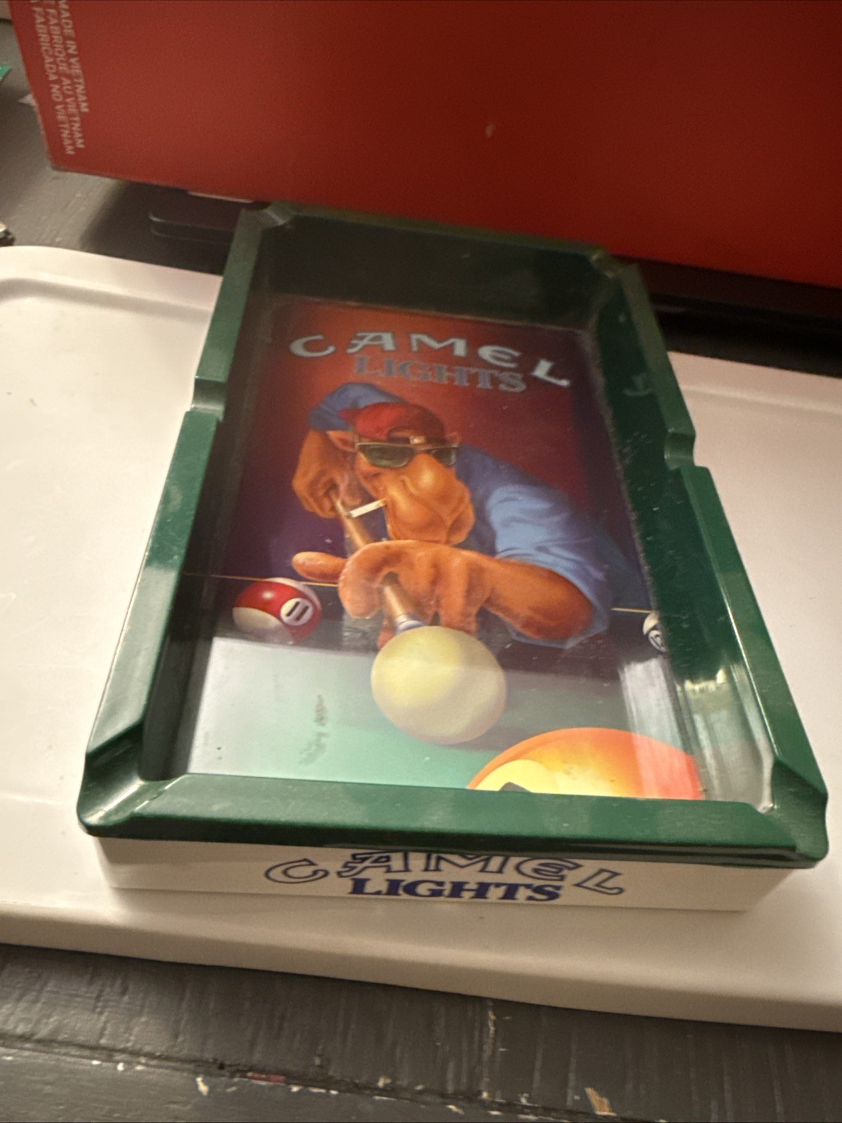 Vintage 1992 Joe Camel Lights Plastic Ash Tray