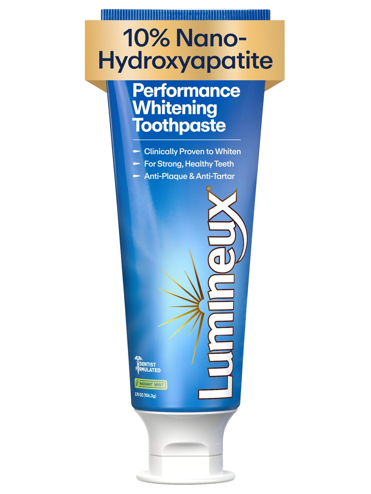 Lumineux 10% Nano Hydroxyapatite Whitening Toothpaste, 3.75 oz Lumineux 10% Nano Hydroxyapatite Whitening Toothpaste, 3.75 oz