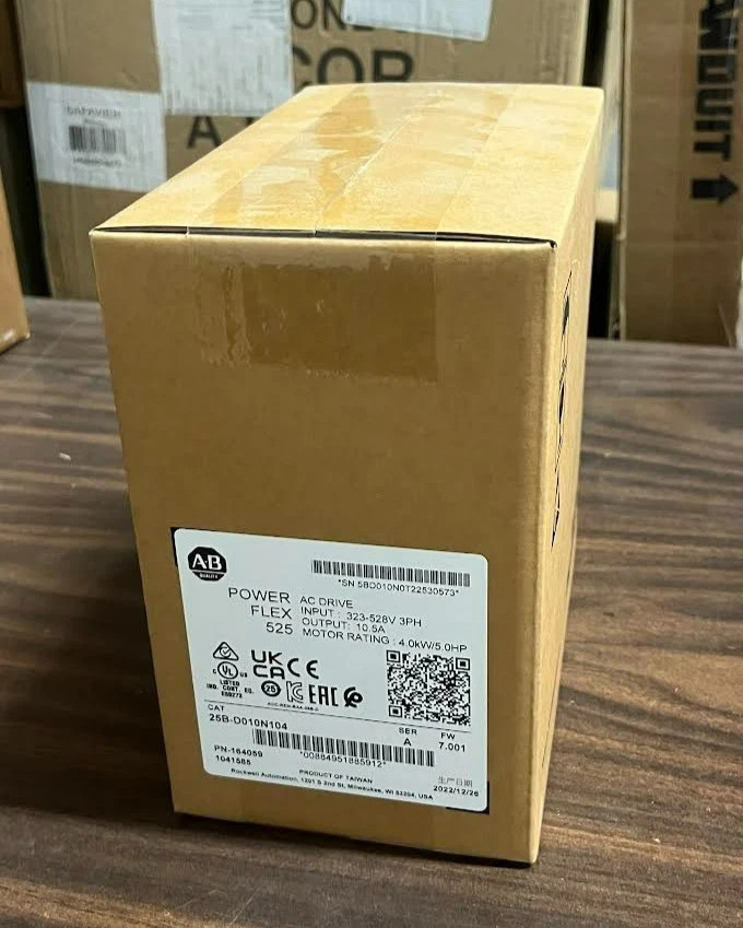 2022 New Allen Bradley 25B-D010N104 Ser A FW 7.001 Power Flex 525 Factory Sealed