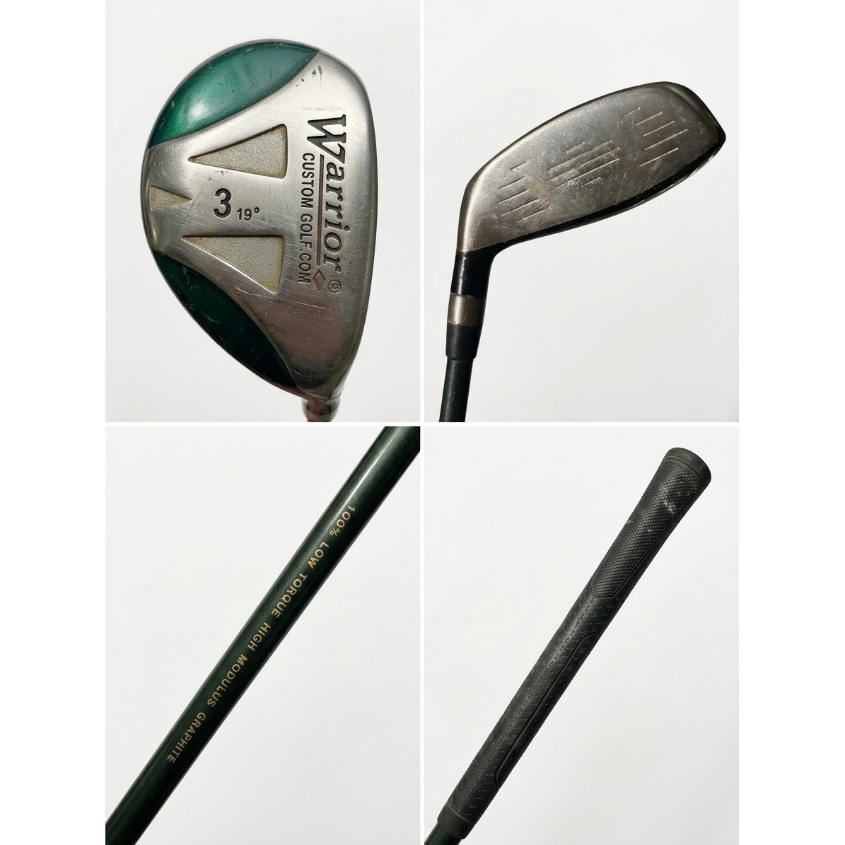 Warrior Custom Golf 3 Hybrid 19 Degree Green Graphite Shaft Right Handed Warrior Custom Golf 3 Hybrid 19 Degree Green Graphite Shaft Right Handed