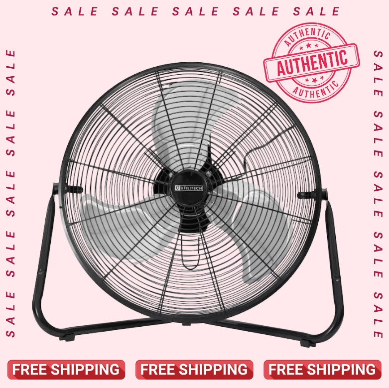 [SALE] Utilitech 20-in High Velocity Indoor Floor Fan, in Black