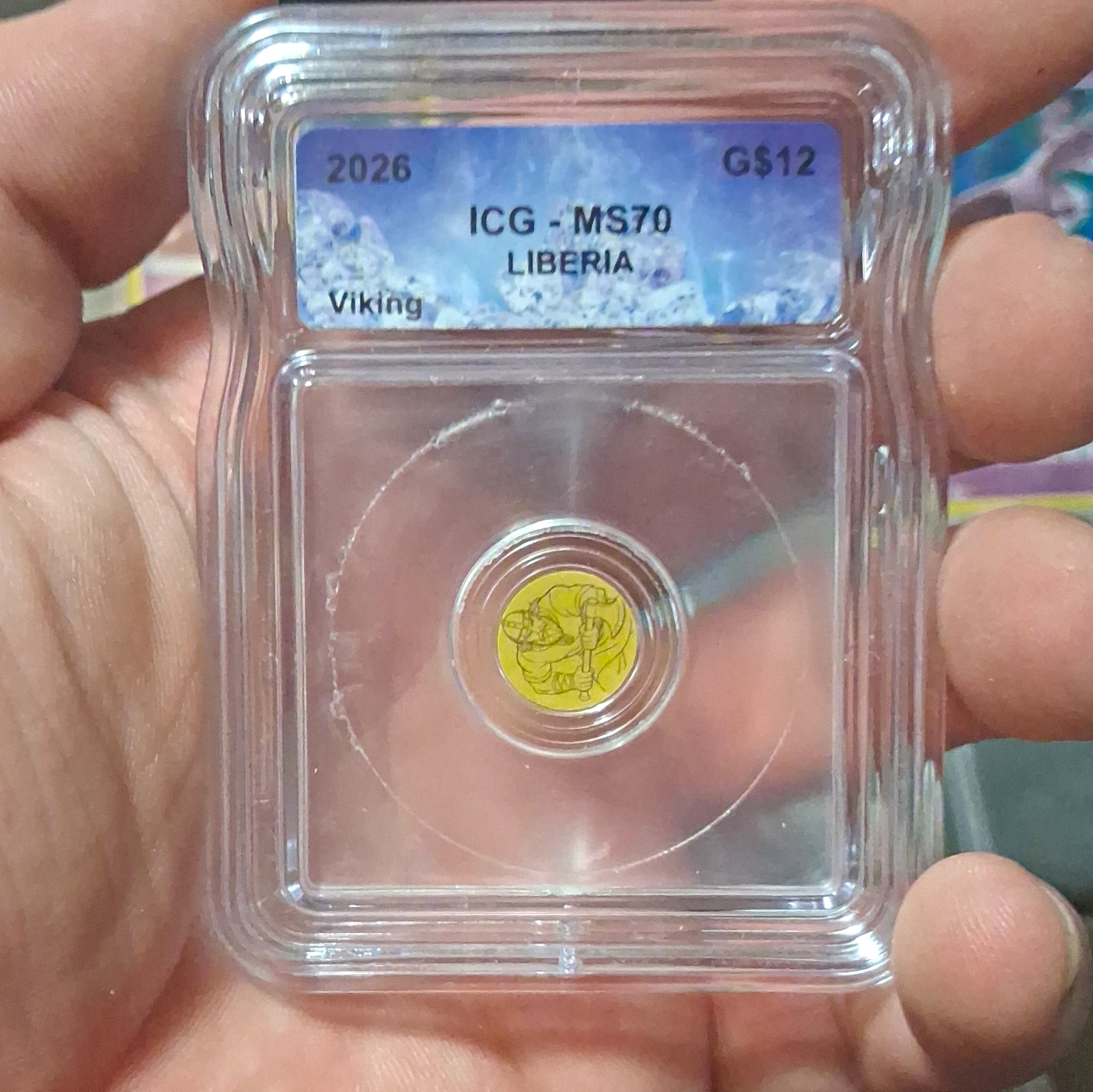 2026 Liberia 2 Dollars Gold 0.9999 Viking Coin ICG MS70 2026 Liberia 2 Dollars Gold 0.9999 Viking Coin ICG MS70