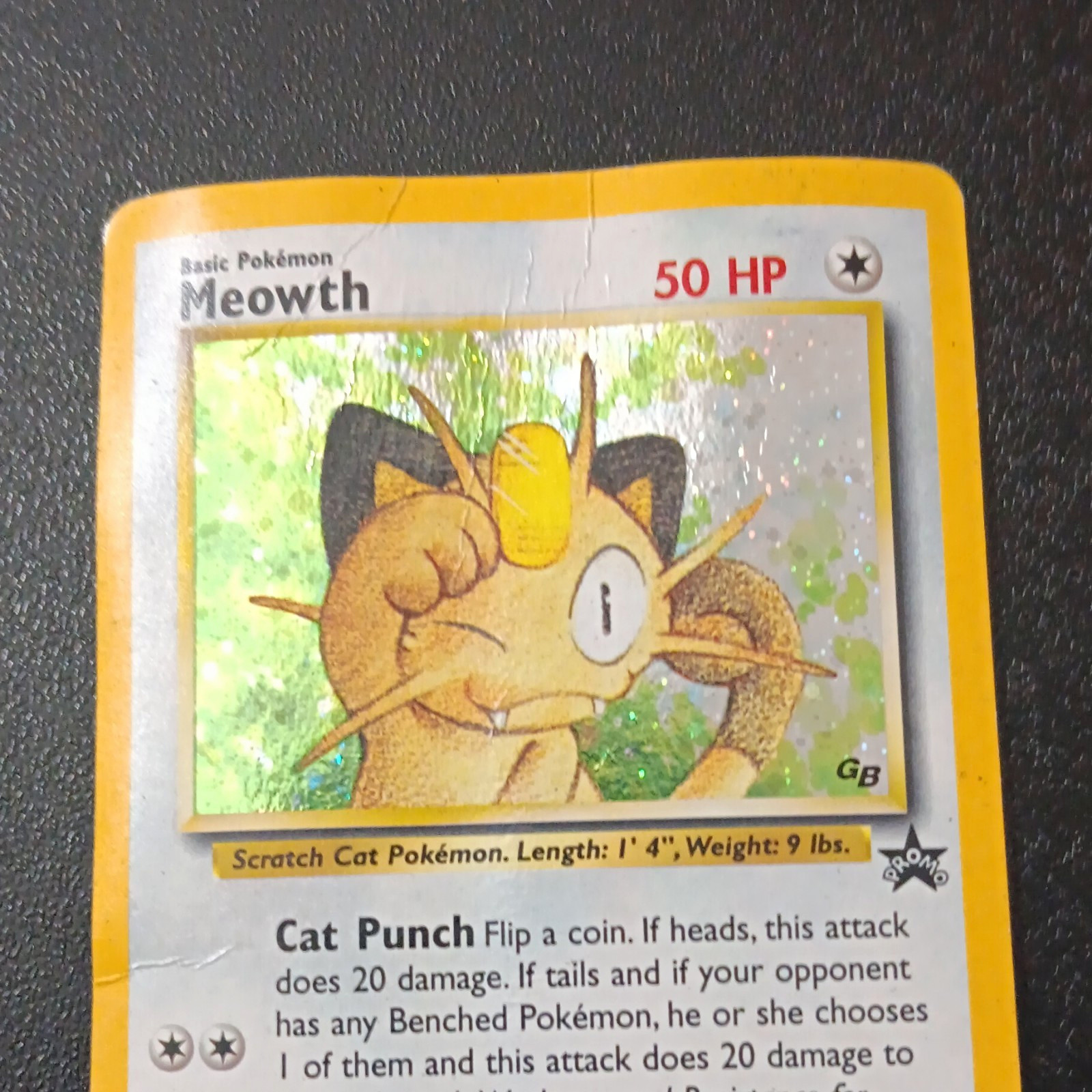 Wizards of the Coast Pokemon TCG Meowth 10/53 Wotc Promo Holo 50 HP English