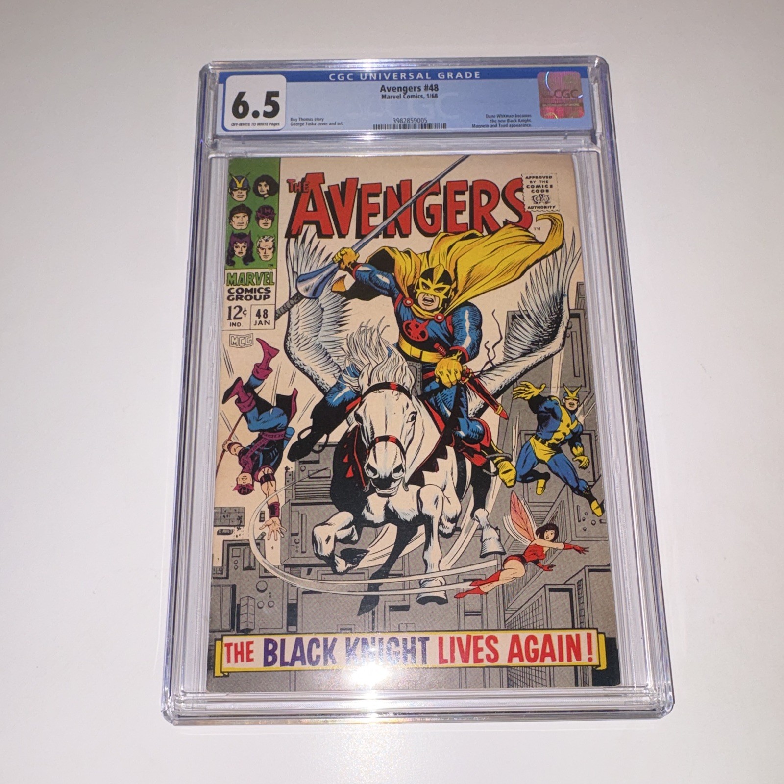 Avengers #48 CGC 6.5 Dane Whitman becomes Black Knight