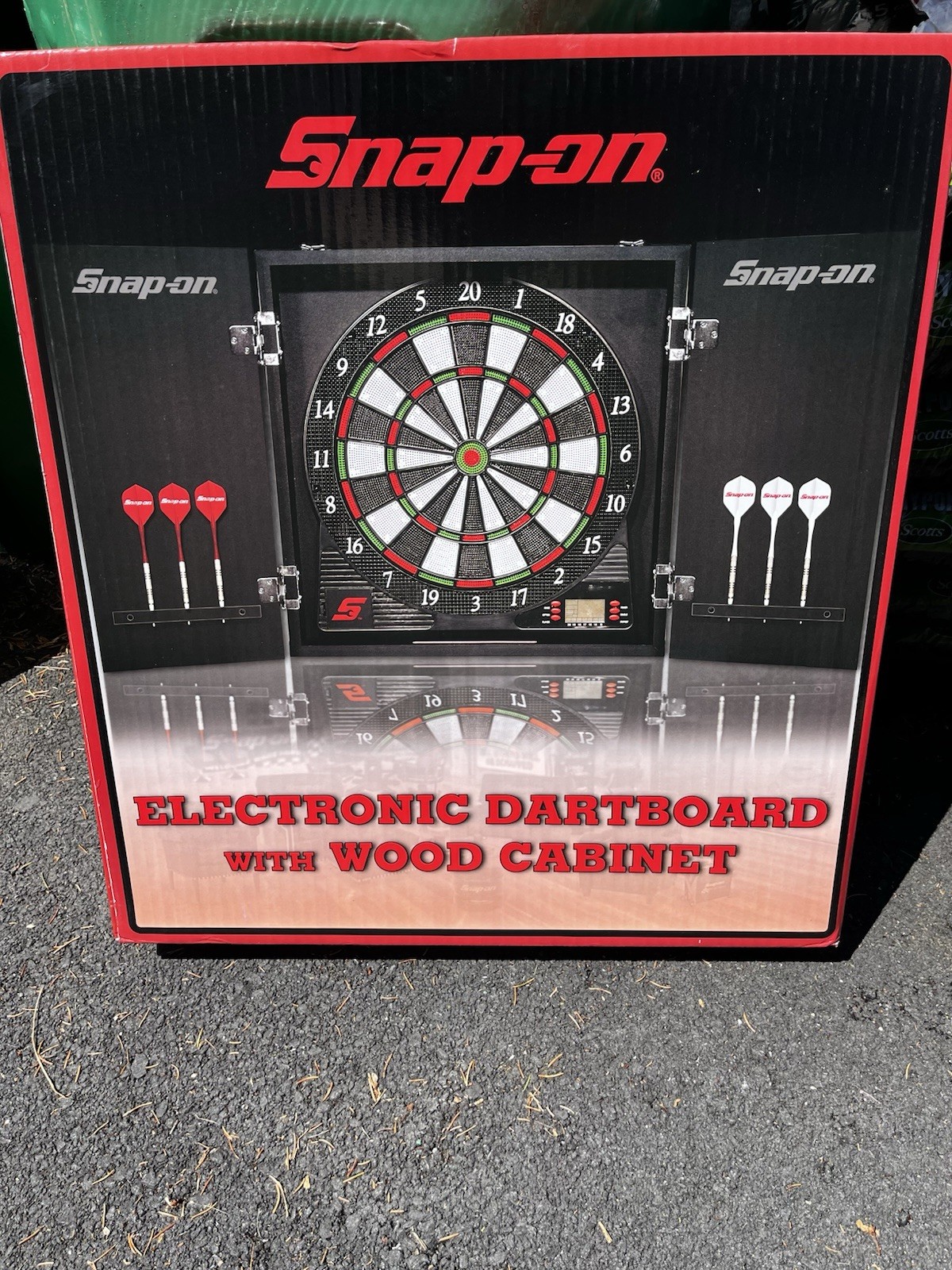 Snap-on Electronic Dartboard with Wood Cabinet SSX12T112 22.5\ Snap-on Electronic Dartboard with Wood Cabinet SSX12T112 22.5\