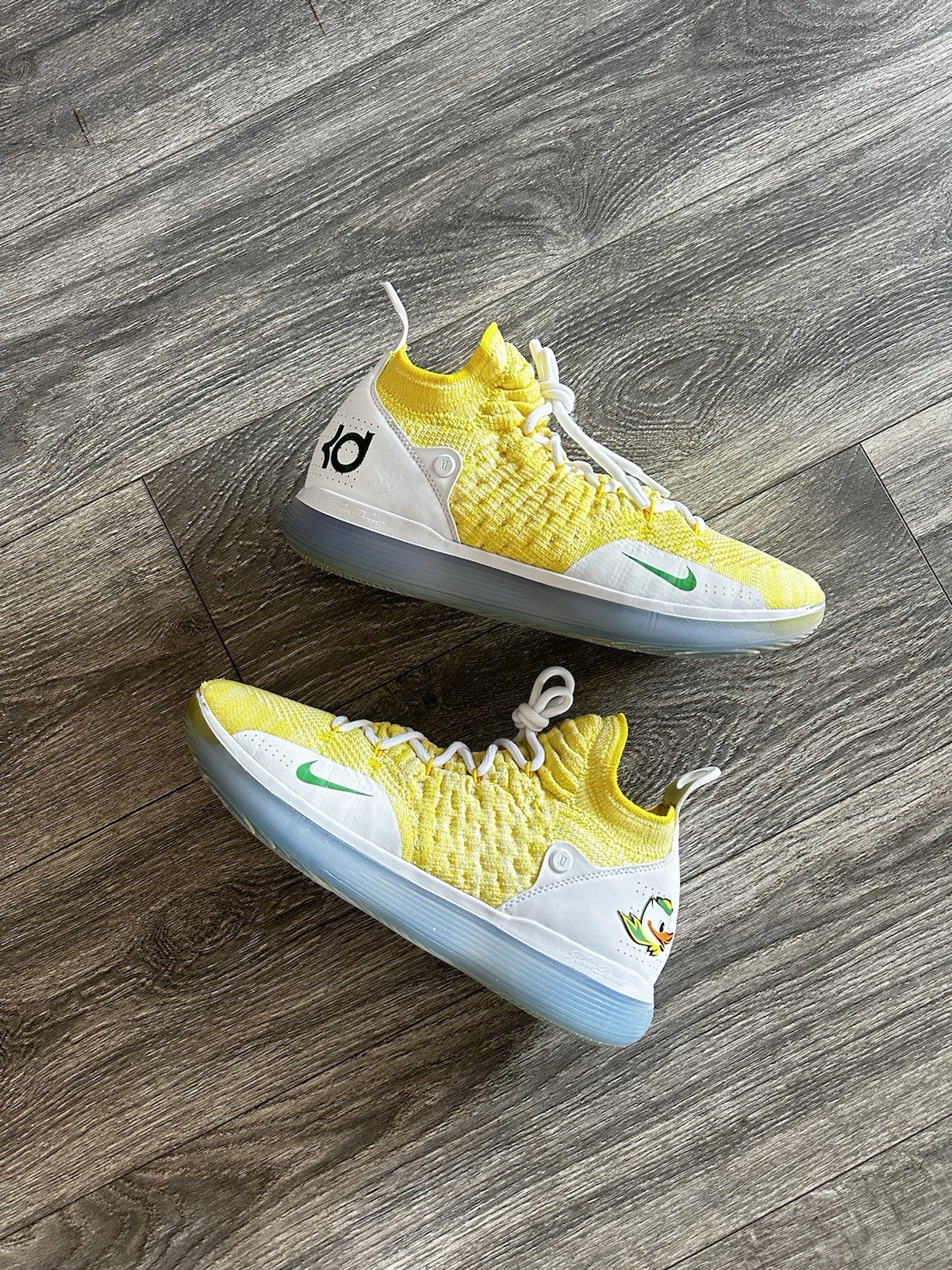 PE TEAM ISSUE Nike KD 11 Oregon Ducks PE Size 11 Yellow Green White PROMO PE TEAM ISSUE Nike KD 11 Oregon Ducks PE Size 11 Yellow Green White PROMO