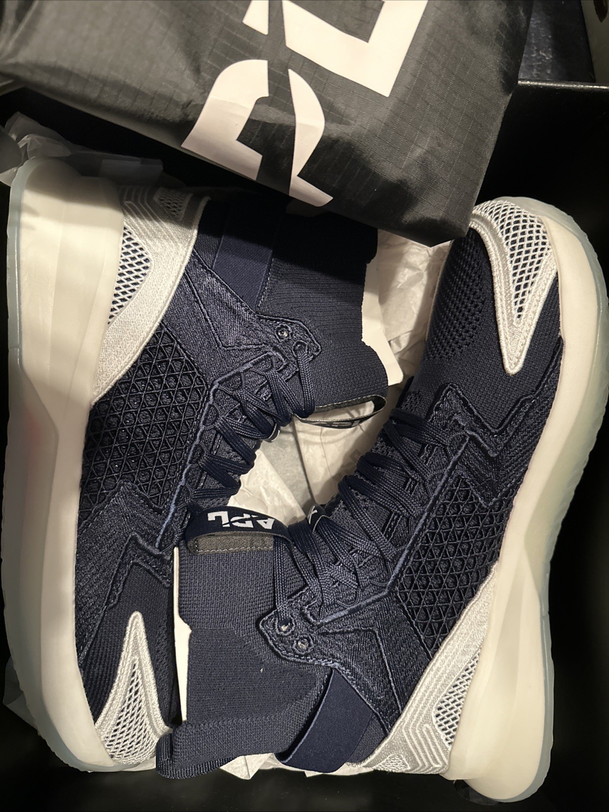 APL Concept X Shoes Mens Size 9 Mens Navy White High Top Basketball Sneakers NIB APL Concept X Shoes Mens Size 9 Mens Navy White High Top Basketball Sneakers NIB
