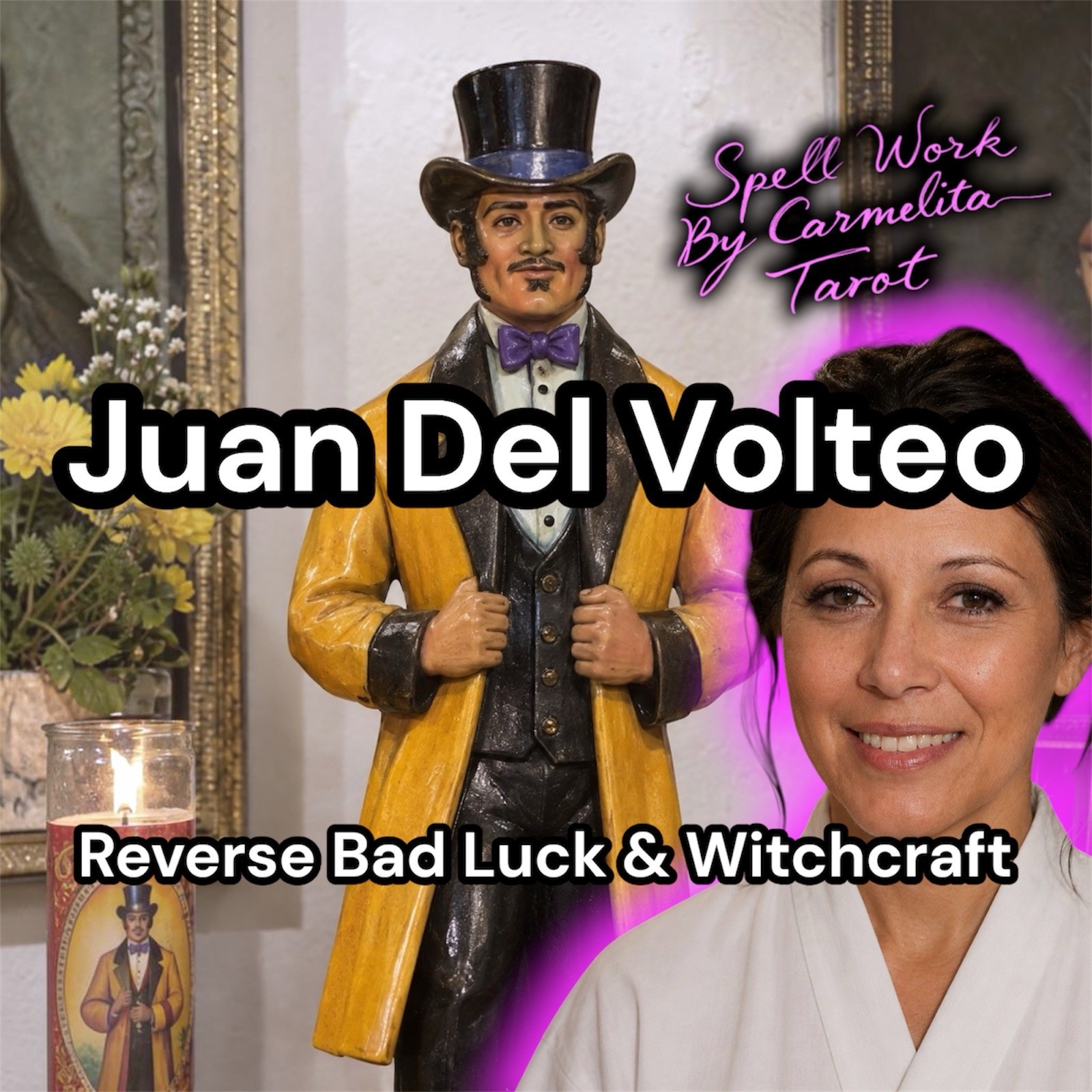 Juan Del Volteo Reversal Spell Luck Spell with Physical Sigil Sticker