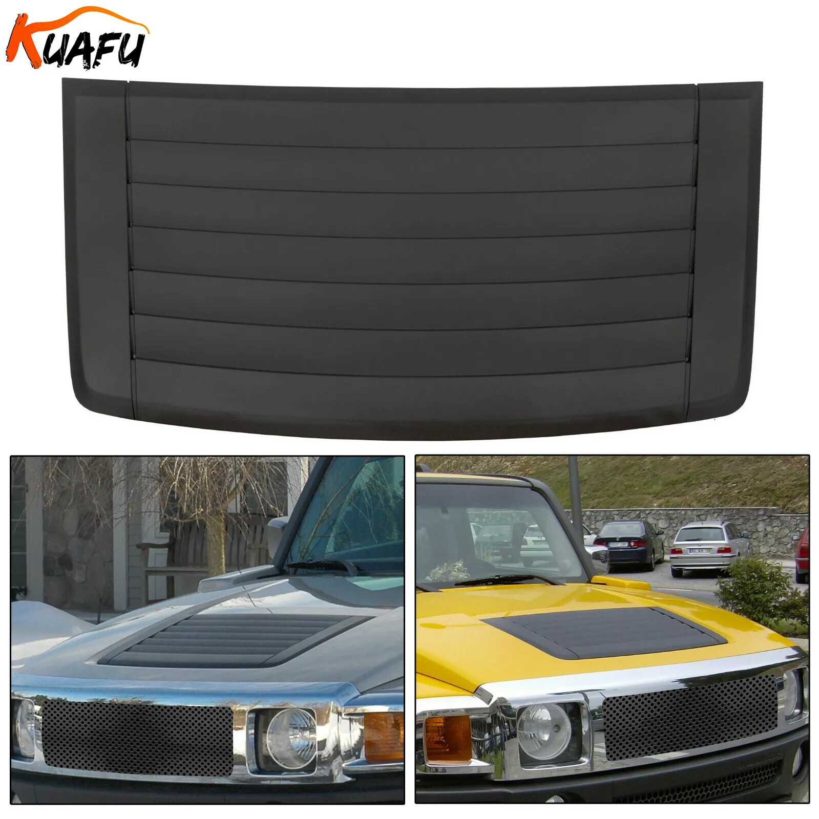 For 2006-2010 Hummer H3 3.7L 5.3L Hood Louver Air Vent Grille Panel #20880500