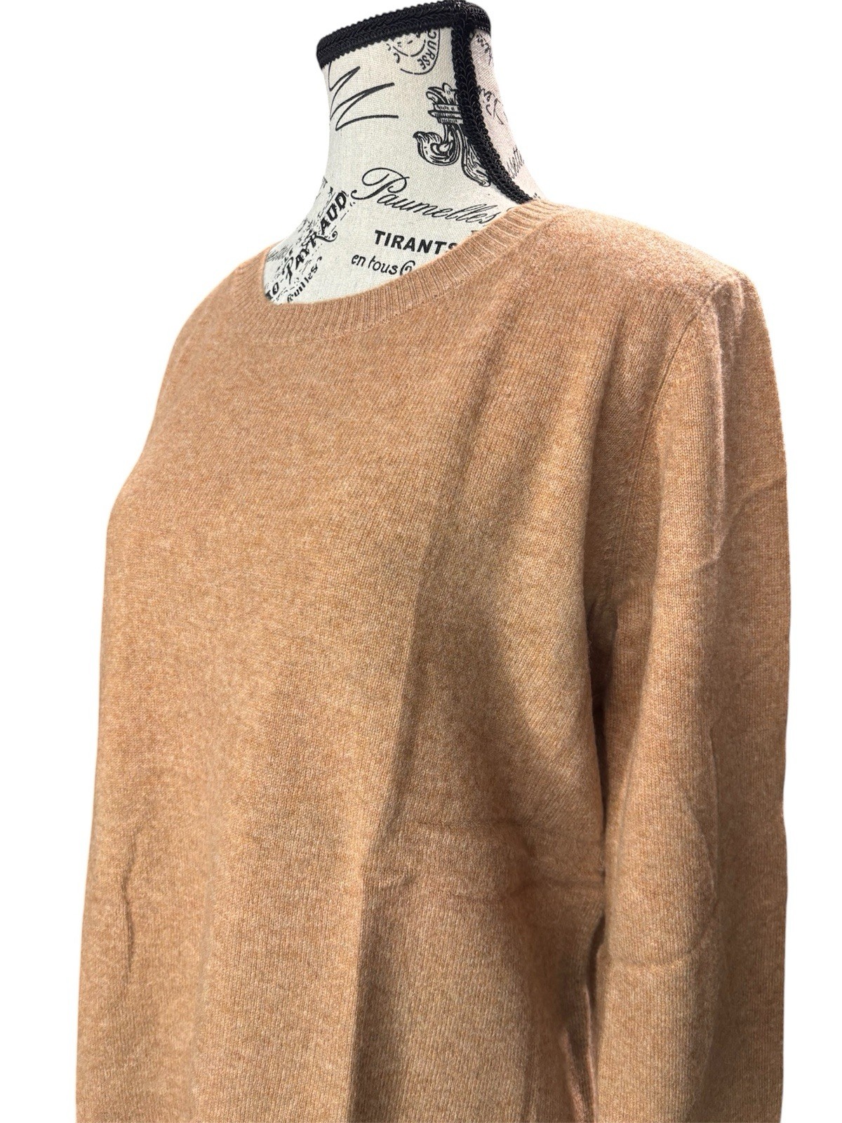 Liny Xin Light Brown Superfine Merino Wool Sweater, Super Soft Size XL, Pullover Liny Xin Light Brown Superfine Merino Wool Sweater, Super Soft Size XL, Pullover