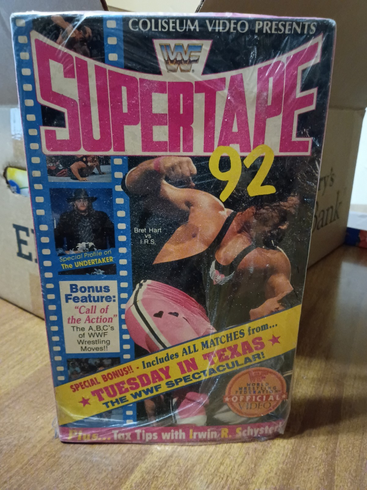 WWE WWF Supertape \'92 VHS Coliseum Video Tuesday in Texas Wrestling HULK HOGAN WWE WWF Supertape \'92 VHS Coliseum Video Tuesday in Texas Wrestling HULK HOGAN
