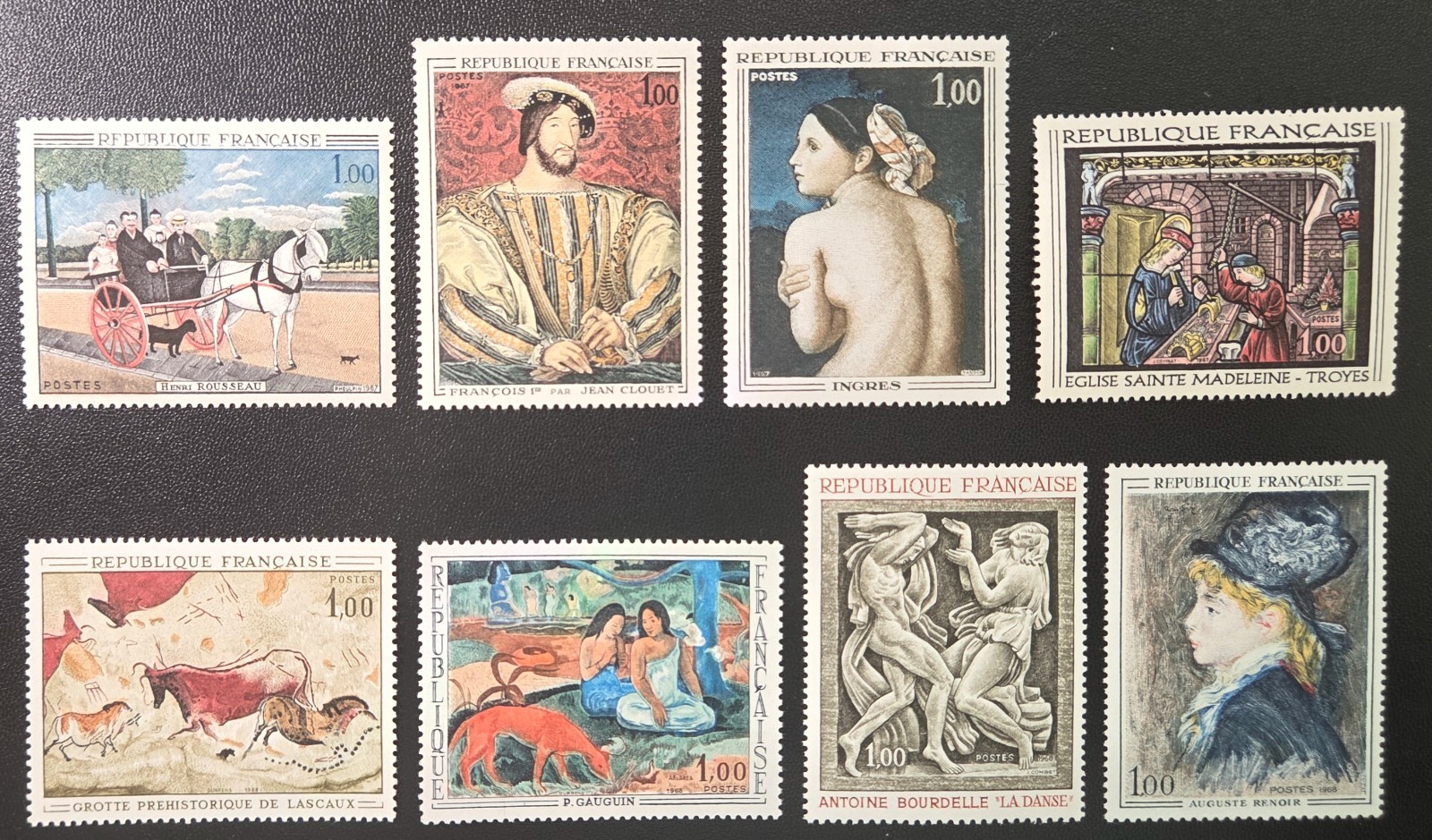 8785 - FRANCE - SCOTT# 1172 - 1175, 1204 - 1207 - MNH - CAT $3.20