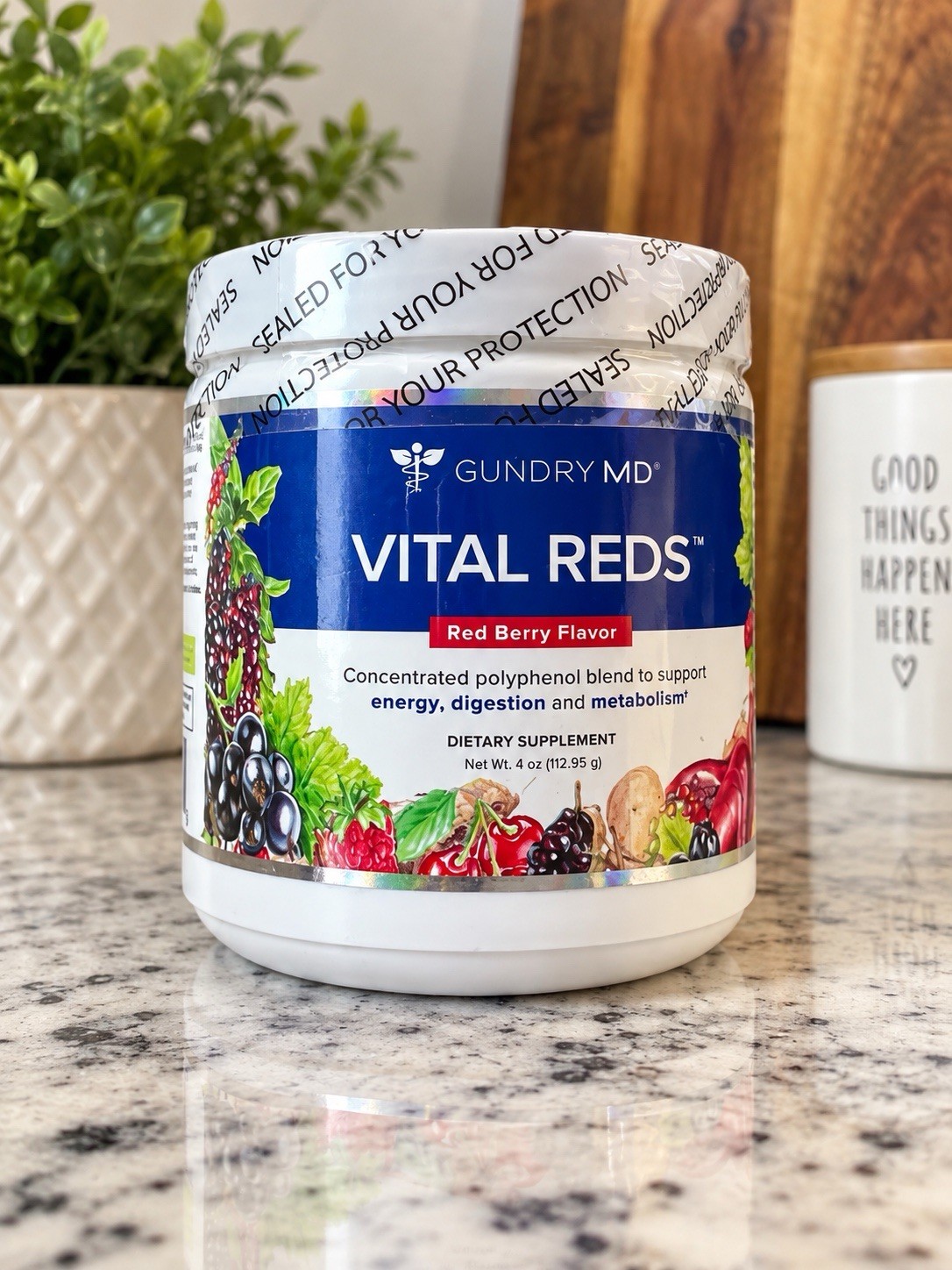 Vital Reds By Gundry MD - Polyphenols. Support Metabolism , Digestion MFG 02/25 Vital Reds By Gundry MD - Polyphenols. Support Metabolism , Digestion MFG 02/25