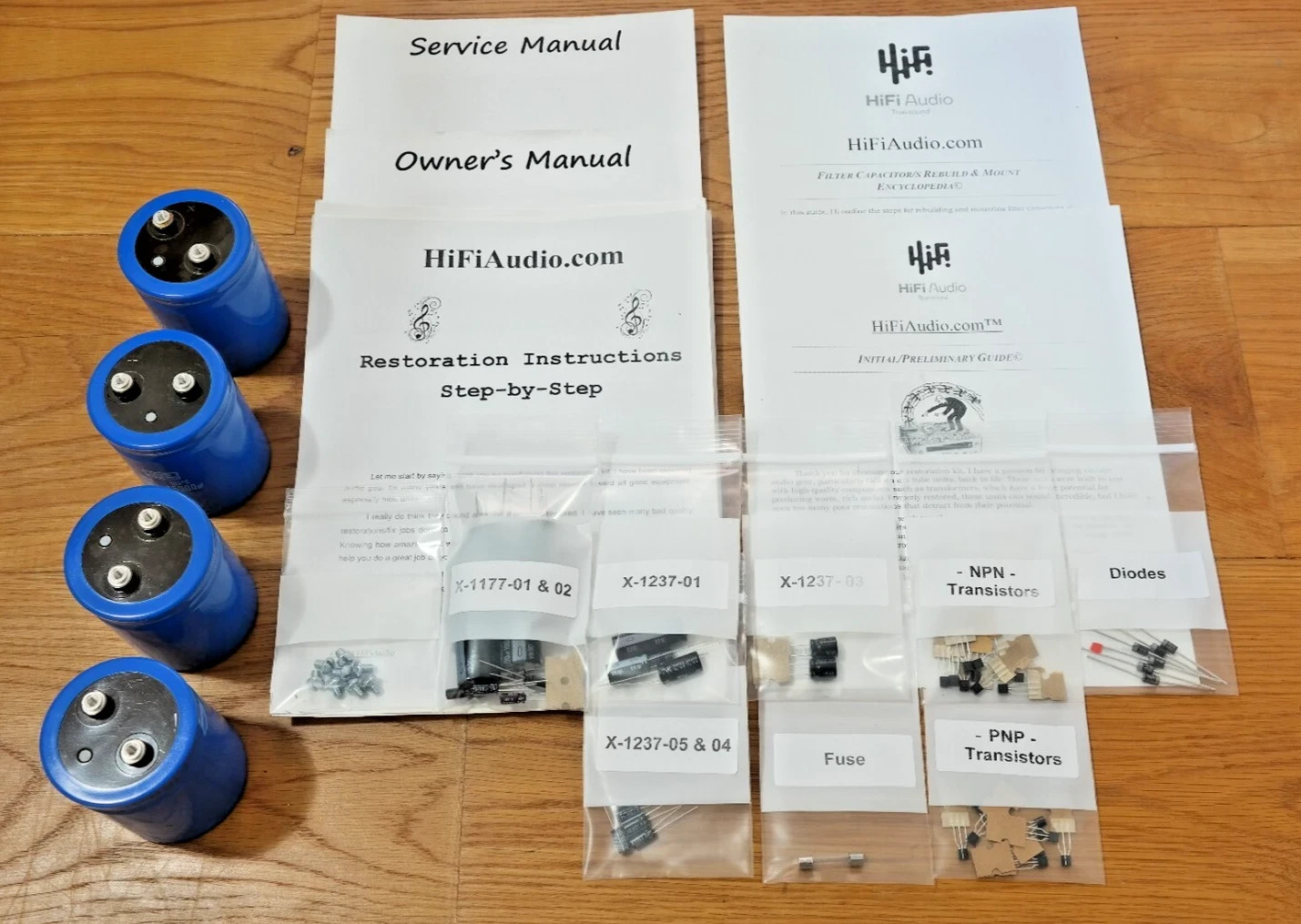 Rotel RB-1080 amp rebuild restoration recap service kit repair capacitor