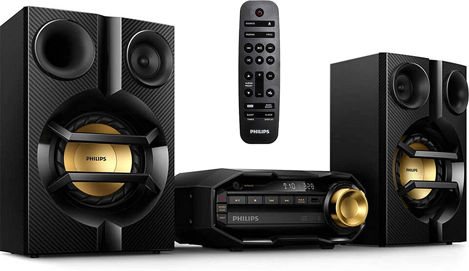 Philips FX10 Bluetooth Stereo System For Home With CD Player. MP3, USB, FM Radio Philips FX10 Bluetooth Stereo System For Home With CD Player. MP3, USB, FM Radio