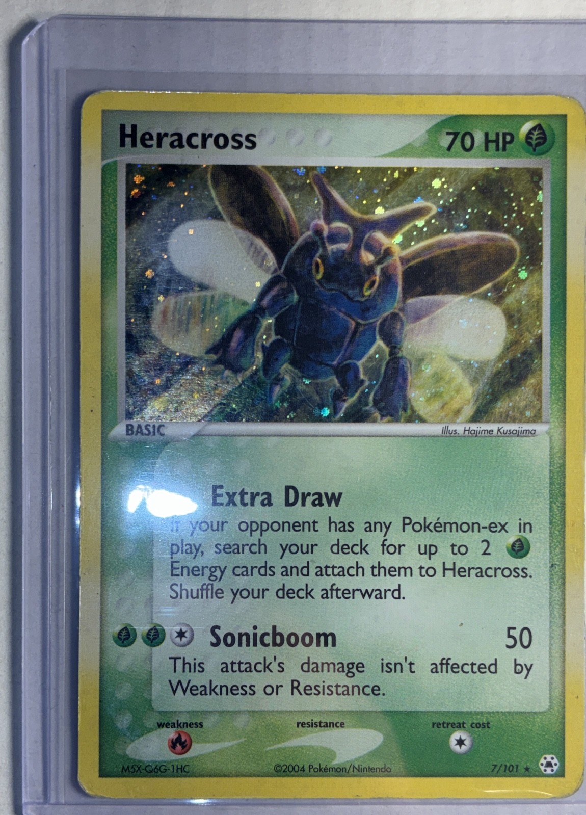 Heracross 7/101 EX Hidden Legends Holo Lightly Played