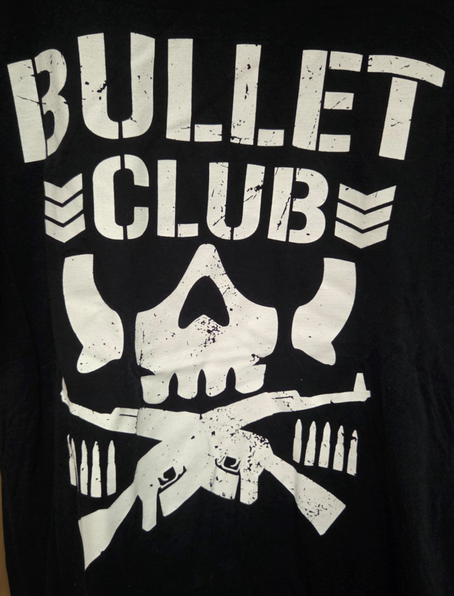 Pro Wrestling T-Shirt Sz L Bullet Club Tee Black Cotton Officially Licensed Pro Wrestling T-Shirt Sz L Bullet Club Tee Black Cotton Officially Licensed